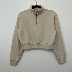 TNA Cream Quarter-Zip Sweatshirt